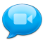 iChat Azul Icon 64x64 png